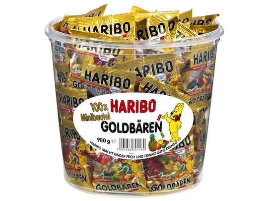 Haribo Goldbären Mini Beutel Dose 980g