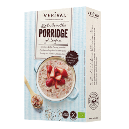 Verival Porridge Erdbeere-Chia
