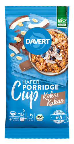 Davert Porridge-Cup Kokos-Kakao