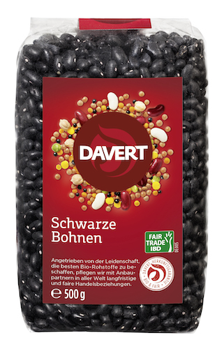 Davert Black Beans Fair Trade 500g