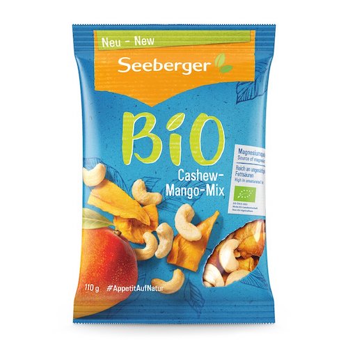 Seeberger Organic Cashew-Mango-Mix 110g