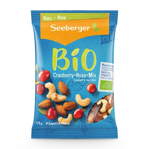 Seeberger Organic Cranberry-Nut-Mix 125g