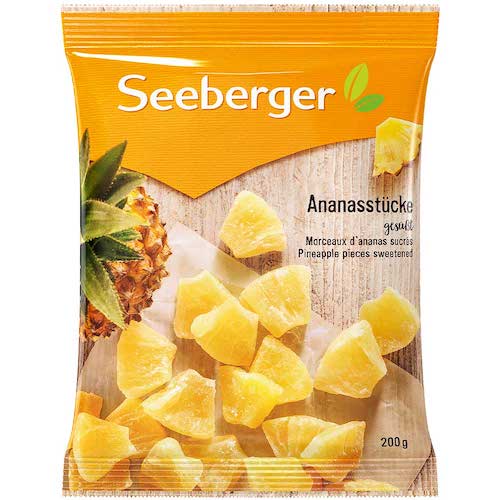 Seeberger Ananasstücke Gesüßt 200g
