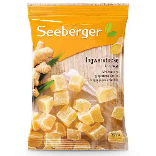 Seeberger Ginger Pieces Candied 200g
