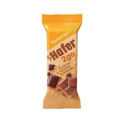 Seeberger Hafer2go Zartbitter- & Vollmilchschokolade 50g