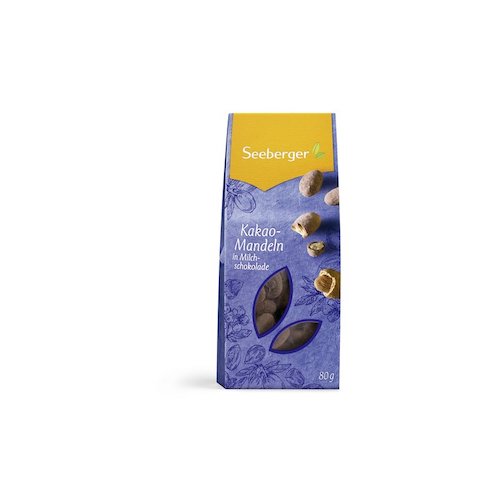 Seeberger Cocoa-Almonds in Whole Milk Chocolate 80g