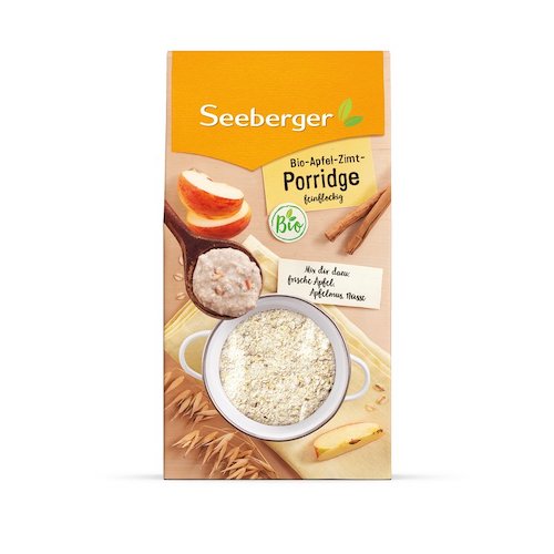 Seeberger Bio Porridge Apfel-Zimt 400g