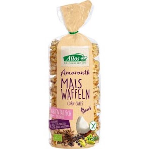 Allos Amaranth Corn Waffles with Oriental Spices 100g