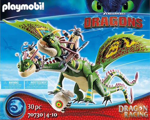 Playmobil Dragons Dragon Racing: Ruffnut and Taffnut with vomit and choke
