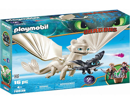 Playmobil Dragons Light Fury and Baby Dragon with Kids