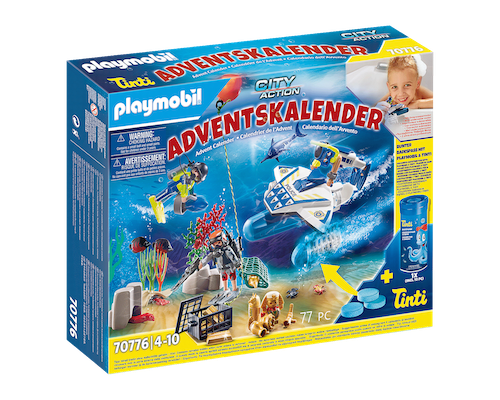 Playmobil Advent Calendar 入浴楽しい警察ダイビングミッション