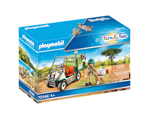 Playmobil Family Fun 医療カート付き動物園獣医