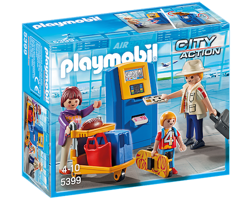 Playmobil City Action Familie am Check-In