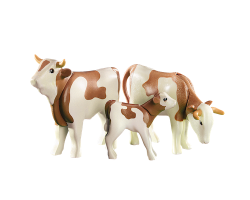 Playmobil Country 子牛と2頭の牛