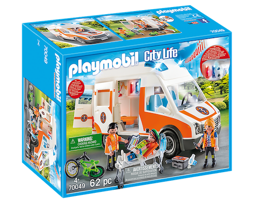Playmobil City Life Rettungswagen mit Licht und Sound