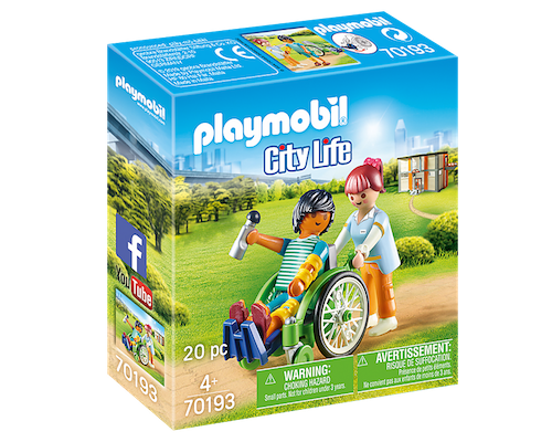 Playmobil City Life 車椅子の患者