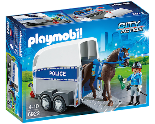 Playmobil City Action 馬とトレーラーの警察