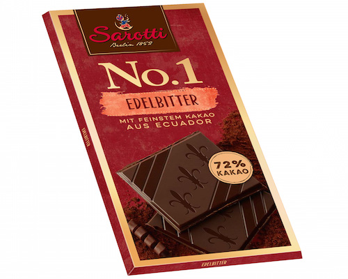 Sarotti No.1 dark chocolate 72% cocoa 100g