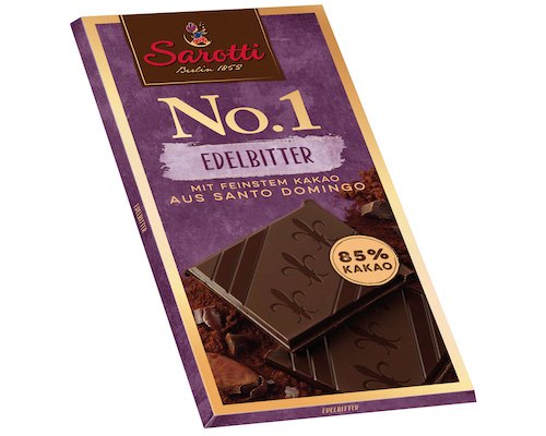Sarotti No.1 dark chocolate 85% cocoa 100g