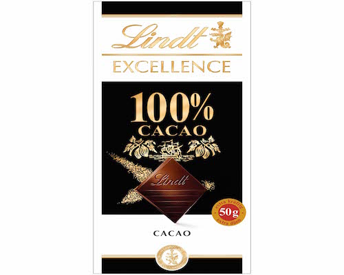 Lindt Excellence 100% Cacao bar 50g