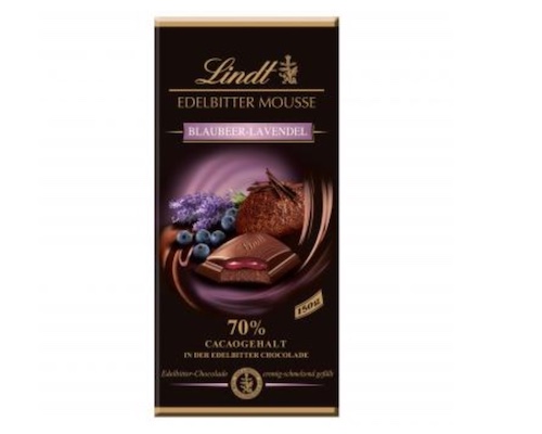 Lindt Dark Chocolate Mousse Blueberry-Lavender Bar 150g