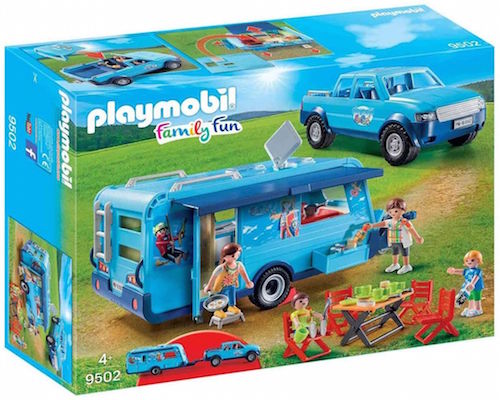 PLAYMOBIL-FunPark Pickup with Caravan
