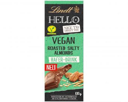 Lindt Hello Vegan ローストした塩味のアーモンド  100g