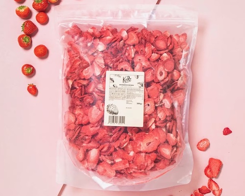 KoRo Gefriergetrocknete Erdbeerscheiben 350 g