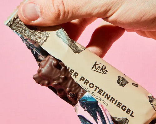 KoRo Veganer Proteinriegel Schokolade Brownie 55 g