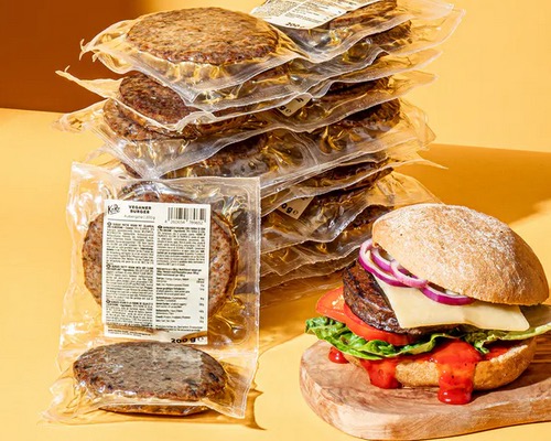 KoRo Vegane Burger Patties Aubergine 12 x 200g