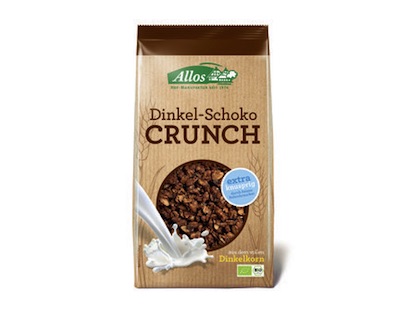 Allos Spelt Chocolate Crunch 375g