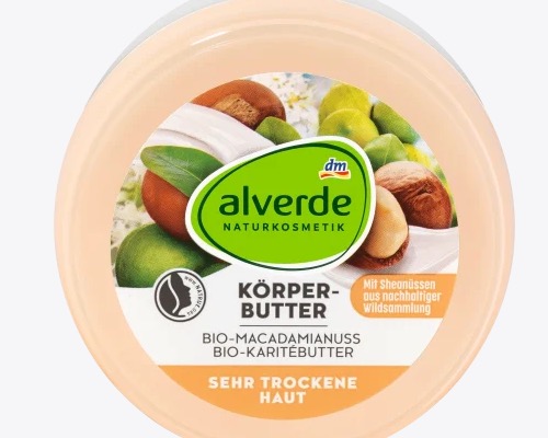 dm Alverde Body Butter Organic Macadamia & Shea Butter 200ml