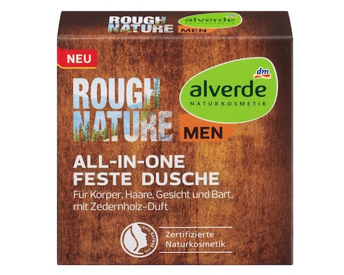 dm Alverde Rough Nature 4in1 Solid Shower 60g