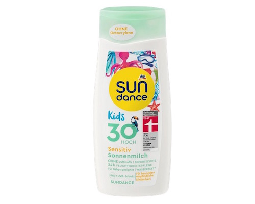 dm SUNdance Sonnenmilch Kids Sensitiv LSF30 200 ml
