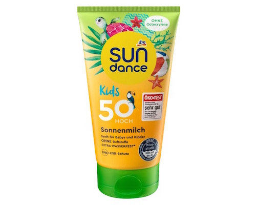 dm SUNdance Sonnenmilch Kids Green LSF 50 150ml