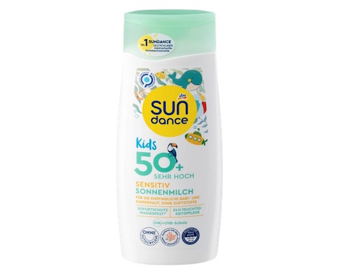 dm SUNdance Sonnenmilch Kids Sensitiv LSF 50+ 200ml