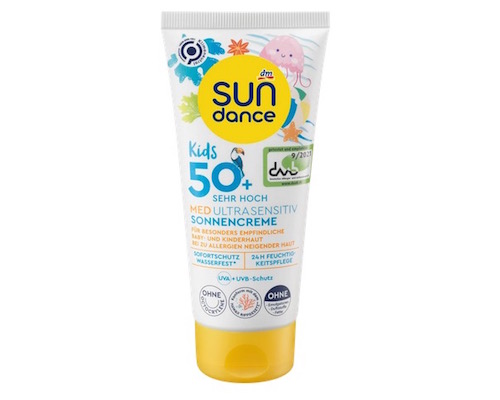 dm SUNdance Sunscreen MED Ultra Sensitive Kids SPF 50+ 100ml