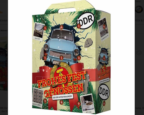 DDR-Ostalgie Adventskalender 'Frohes Fest Genossen'