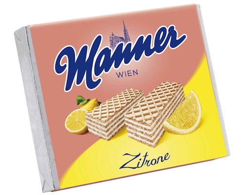 Manner Wafer Fingers Lemon 75g