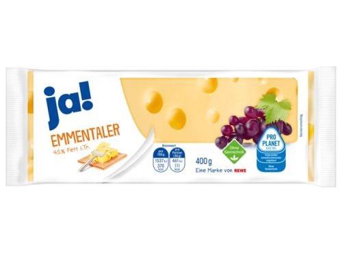 ja! Emmental Cheese In The Piece 400g