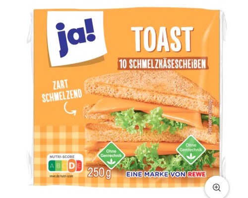 ja! Processed Cheese "Toast" 250g