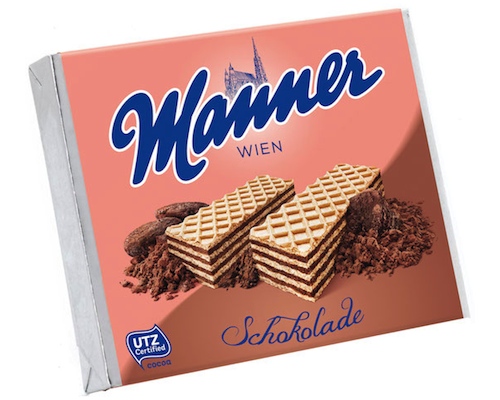 Manner Wafer Fingers Chocolate 75g