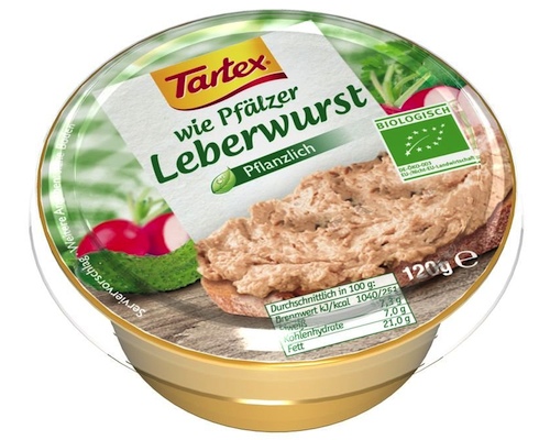 Tartex Wie Pfälzer Leberwurst, rein pflanzlich 120g