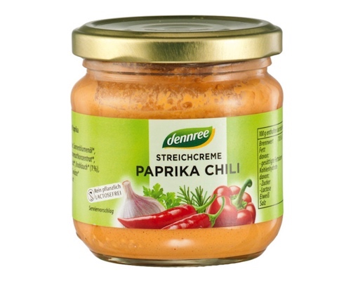 Dennree Streichcreme Paprika Chili 180g