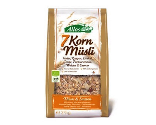 Allos 7 Grain Muesli "Nuts & Seeds" 375g