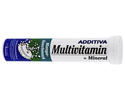 Additiva Multivitamins + Mineral Effervescent Tablets Mango 86g