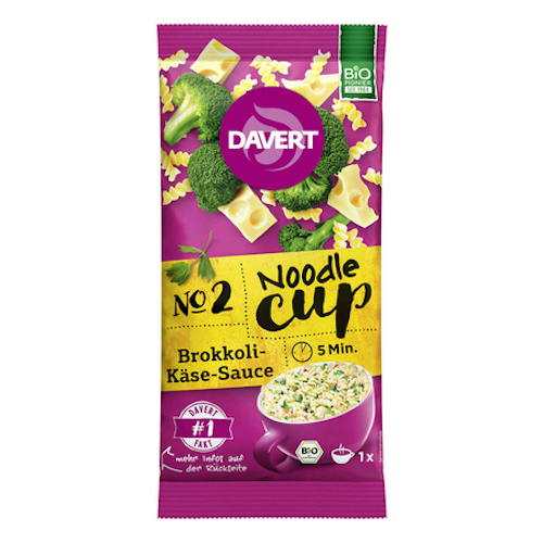 Davert Noodle-Cup Brokkoli-Käse