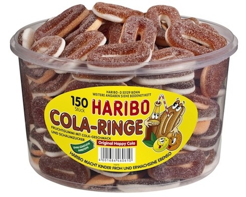 Haribo Cola-Ringe Dose 1200g