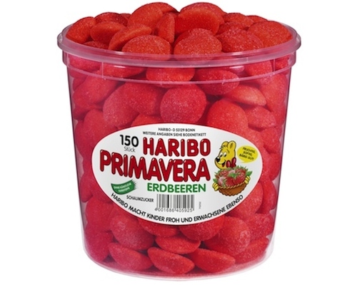 Haribo Primavera Erdbeeren Dose 1050g