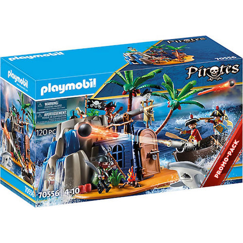 Playmobil pirate island with treasure hiding place